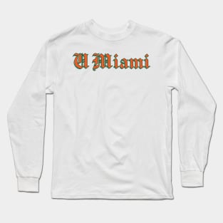 UMiami Sticker Long Sleeve T-Shirt